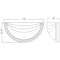 Access Lighting Crest, 2 Light Wall Sconce, Satin Finish, Alabaster Glass 20635-SAT/ALB - alternate 2
